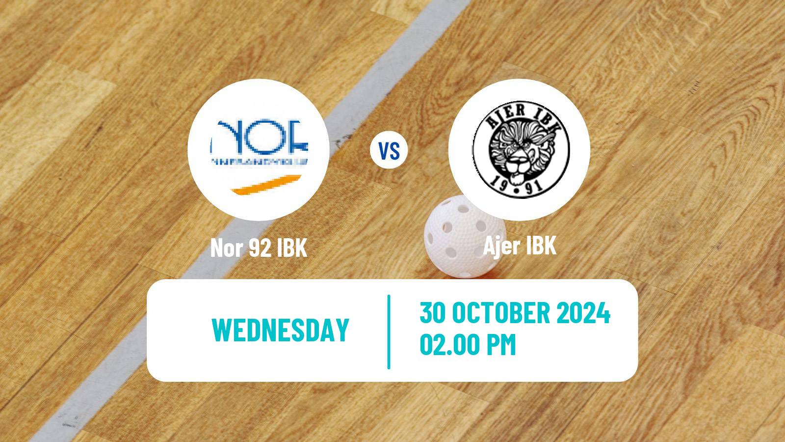 Floorball Norwegian Eliteserien Floorball Nor 92 IBK - Ajer