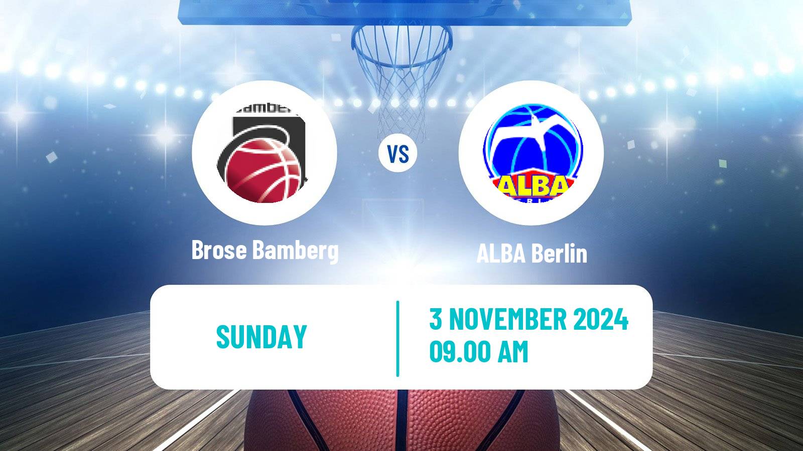 Basketball German BBL Brose Bamberg - ALBA Berlin