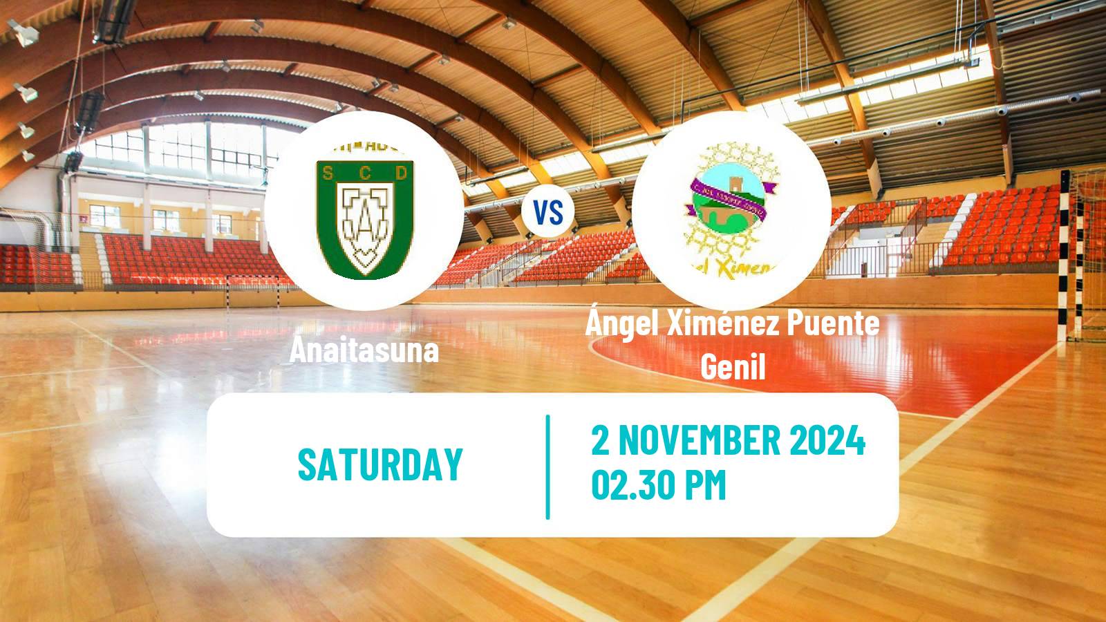 Handball Spanish Liga ASOBAL Anaitasuna - Ángel Ximénez Puente Genil