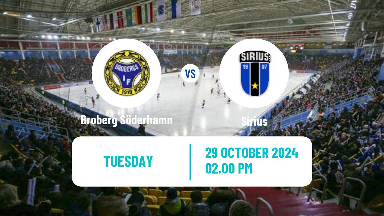 Bandy Swedish Elitserien Bandy Broberg Söderhamn - Sirius