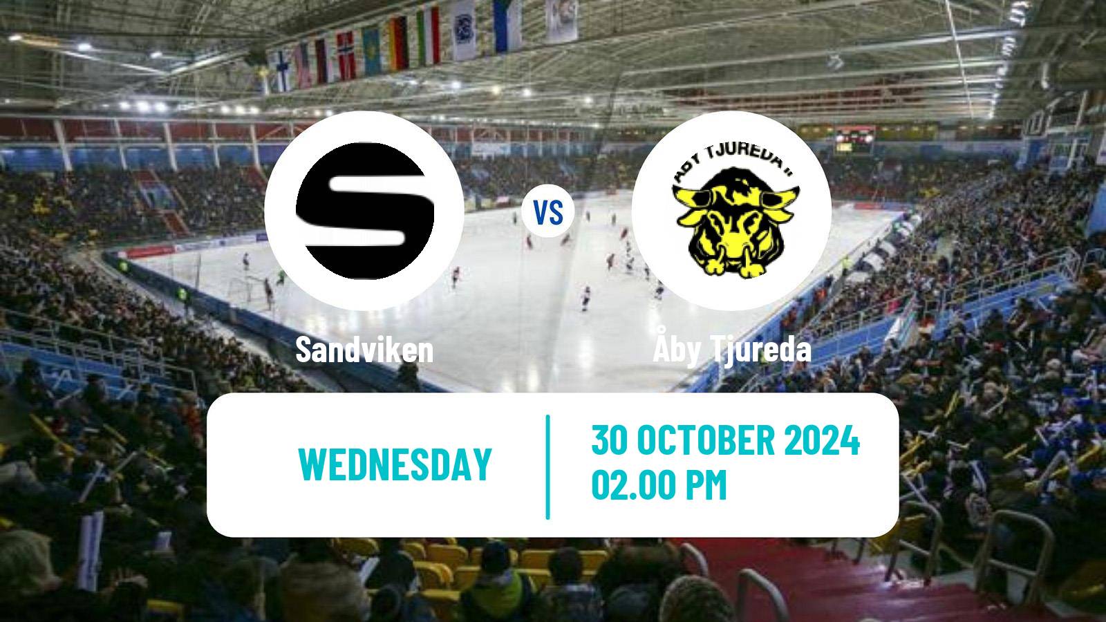 Bandy Swedish Elitserien Bandy Sandviken - Åby Tjureda