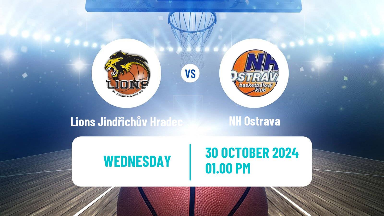 Basketball Czech NBL Lions Jindřichův Hradec - NH Ostrava