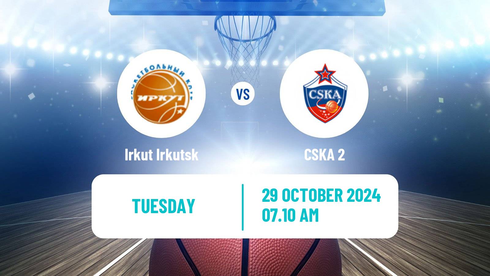 Basketball Russian Super League Basketball Irkut Irkutsk - CSKA 2