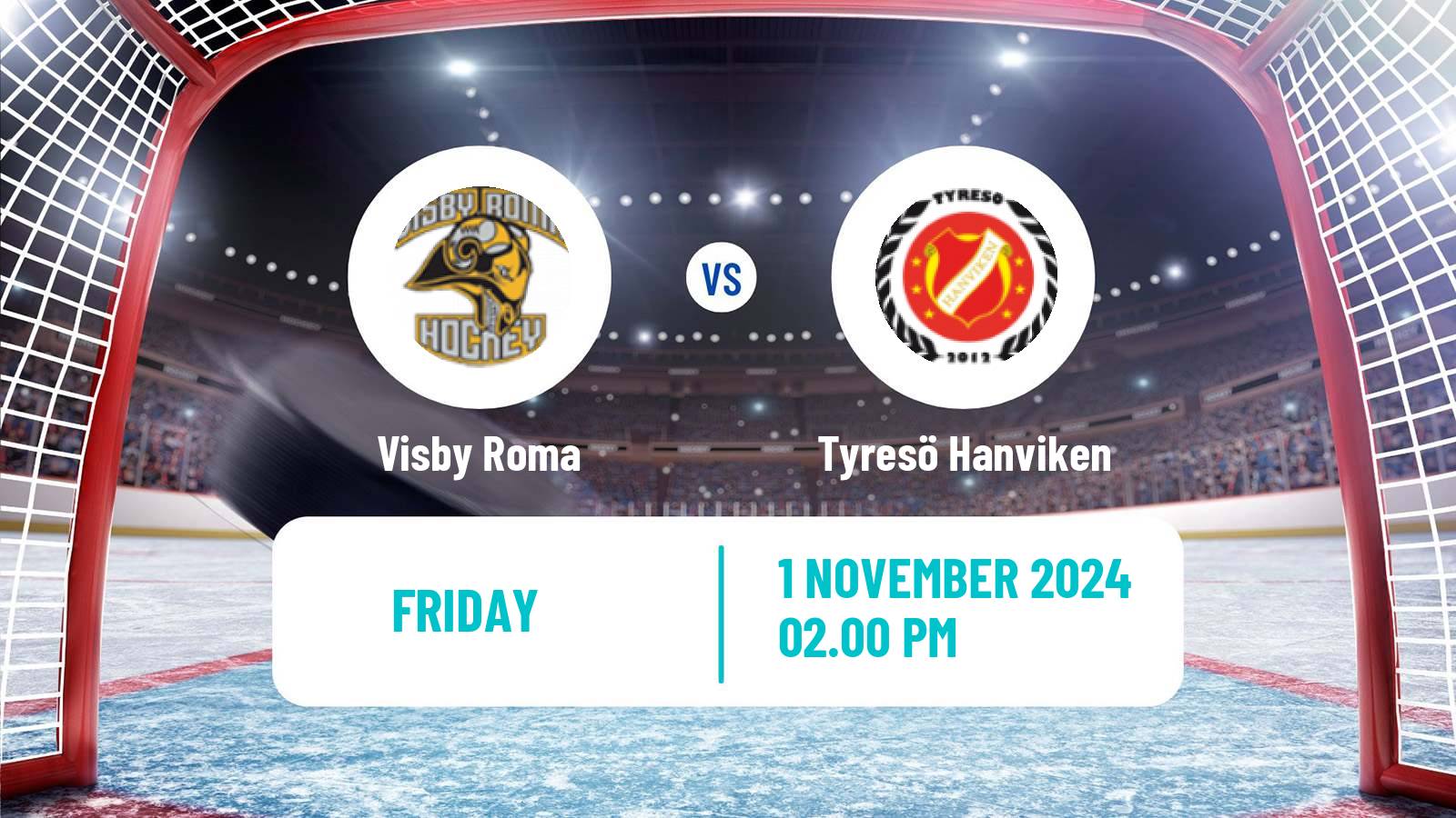 Hockey Swedish HockeyEttan Ostra Visby Roma - Tyresö Hanviken