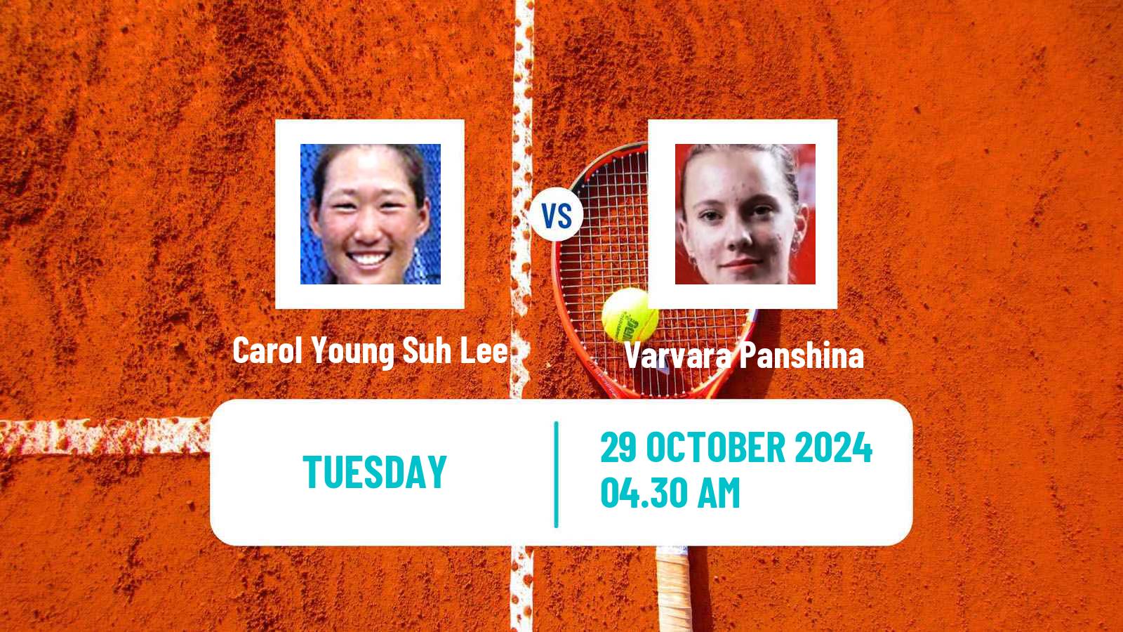 Tennis ITF W15 Kayseri Women Carol Young Suh Lee - Varvara Panshina