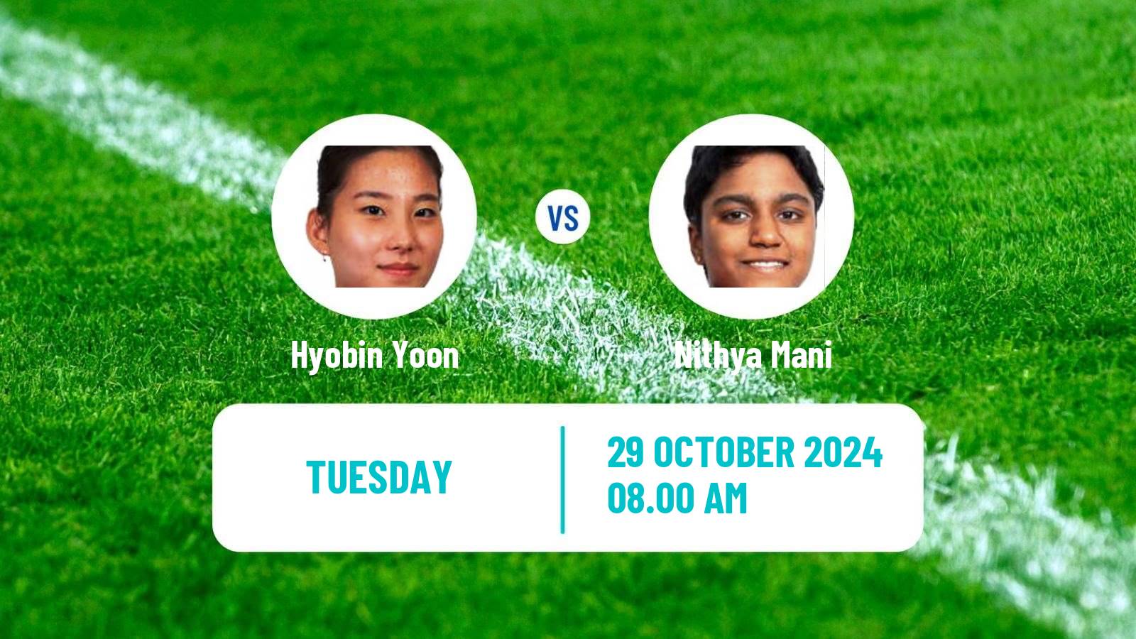 Table tennis Wtt Contender Muscat Women Hyobin Yoon - Nithya Mani