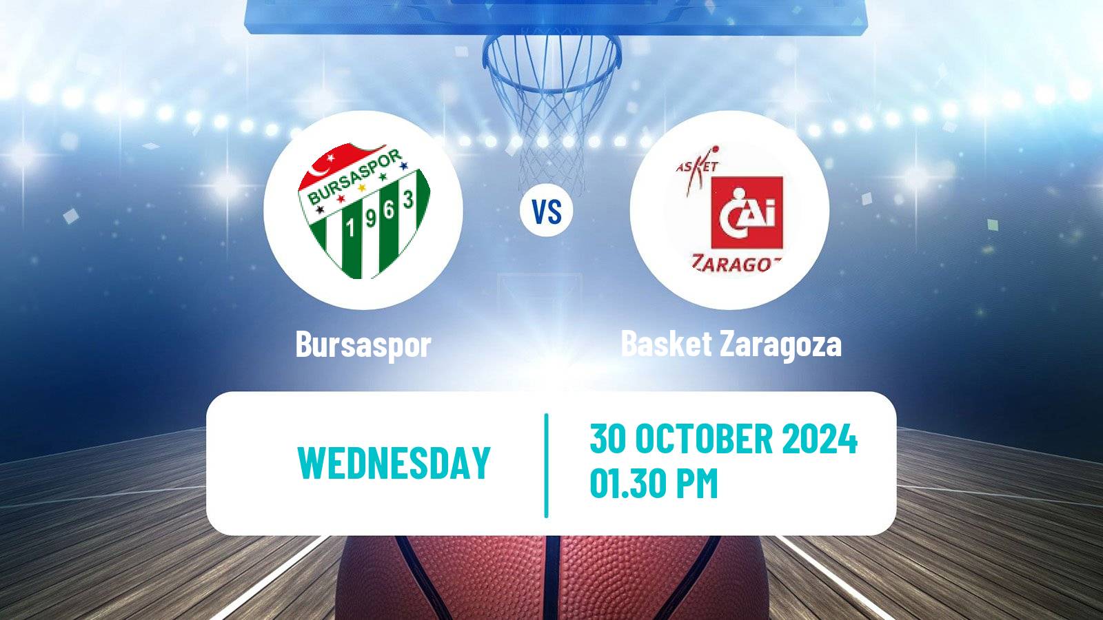 Basketball FIBA Europe Cup Bursaspor - Basket Zaragoza