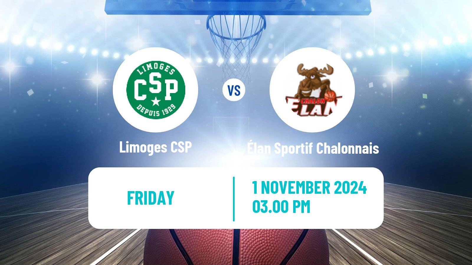 Basketball French LNB Limoges - Élan Sportif Chalonnais