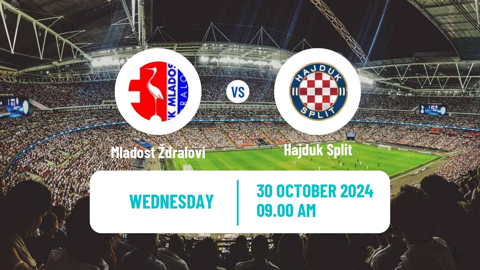 Soccer Croatian Cup Mladost Ždralovi - Hajduk Split