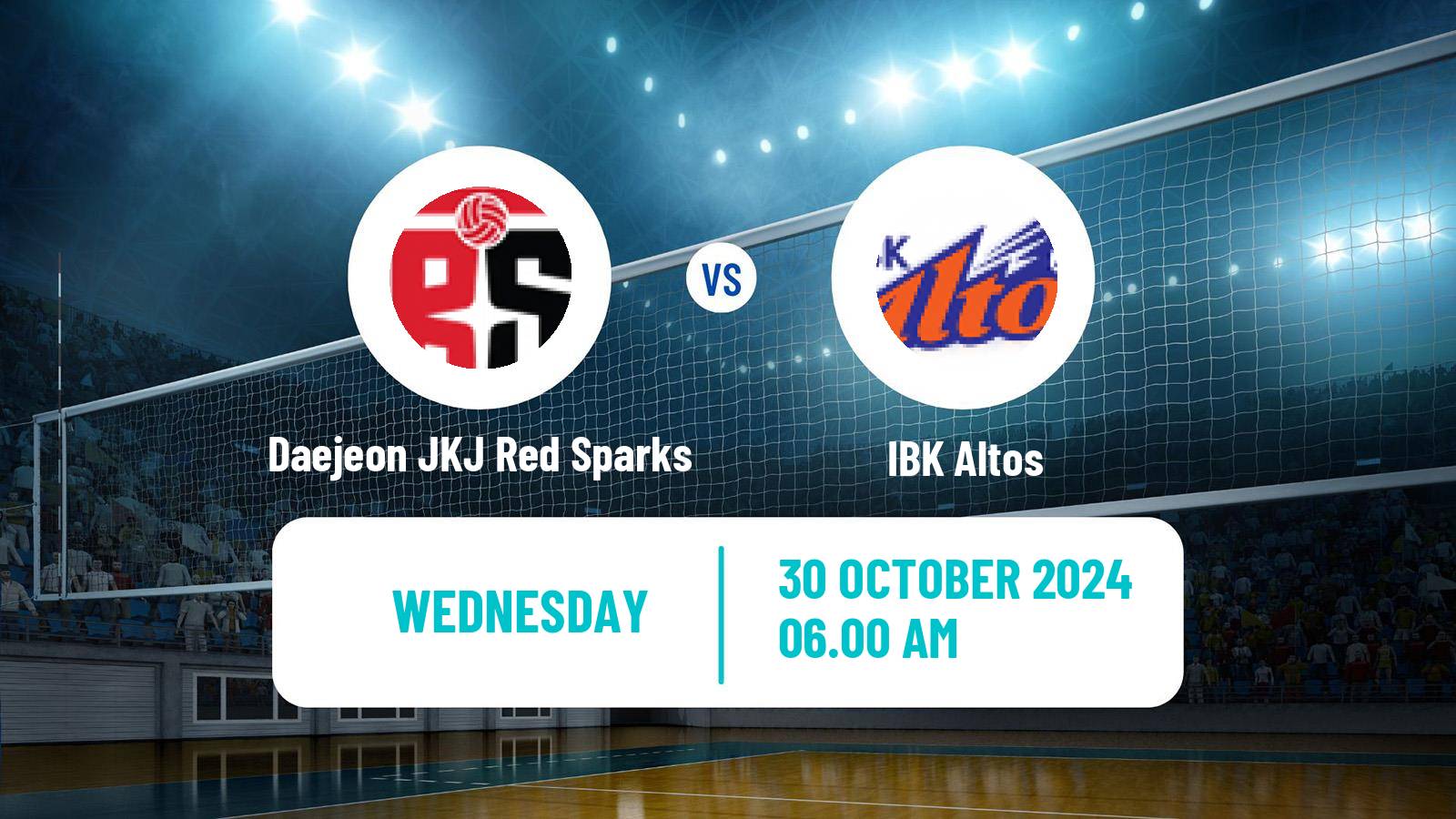 Volleyball South Korean V-League Women Daejeon JKJ Red Sparks - IBK Altos