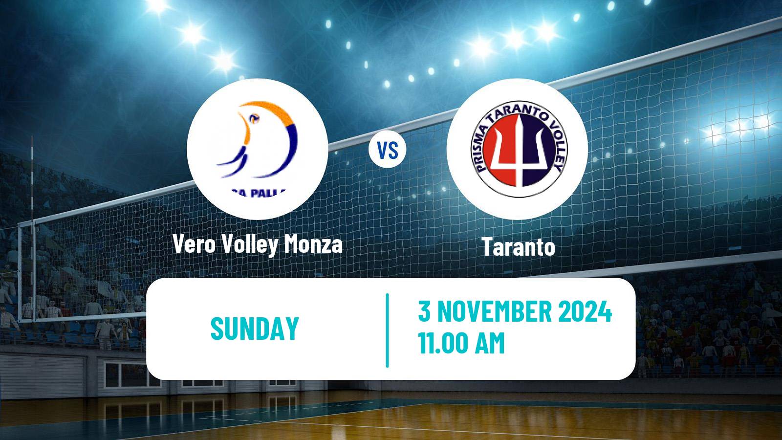 Volleyball Italian SuperLega Volleyball Vero Volley Monza - Taranto