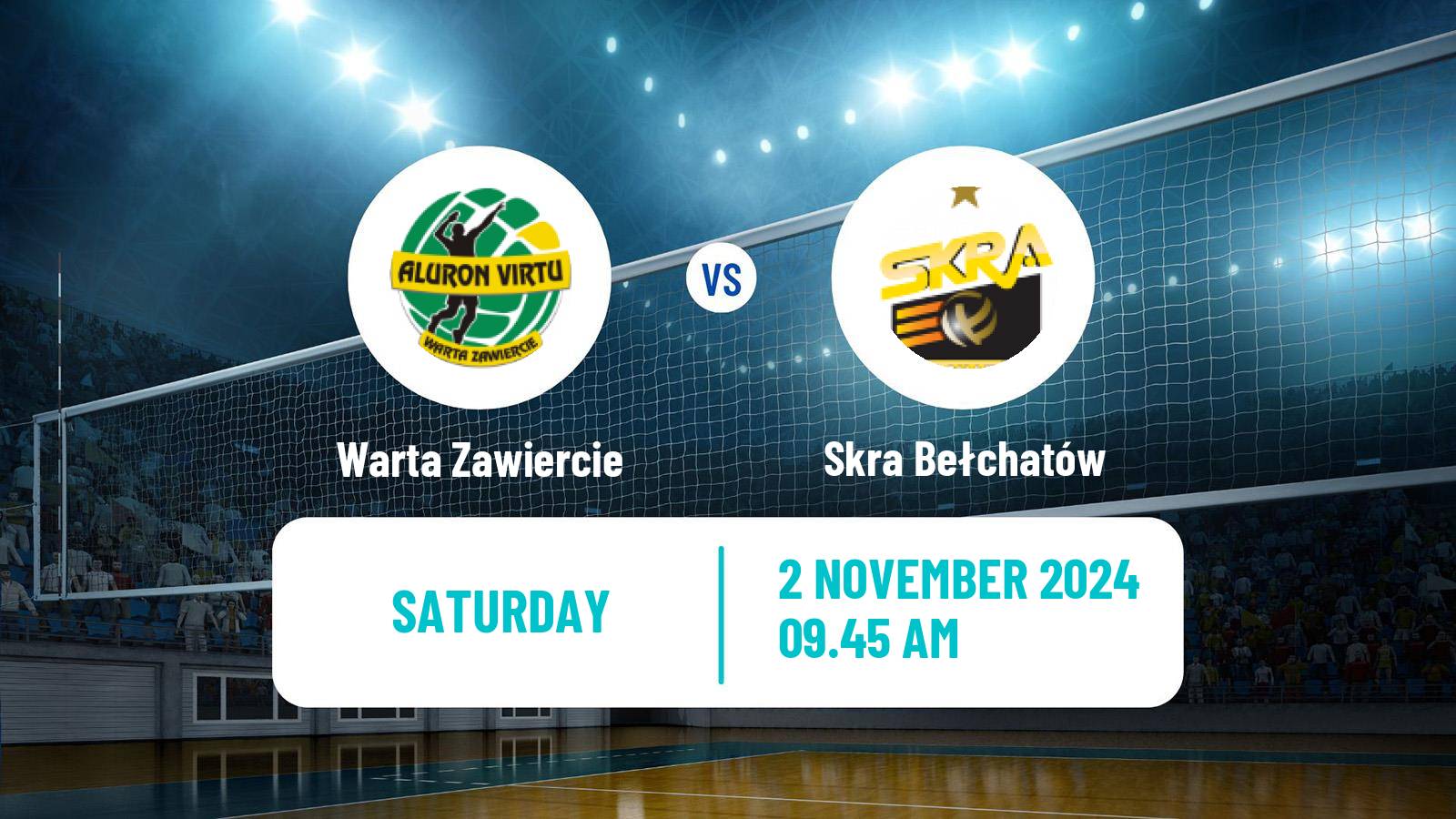 Volleyball Polish PlusLiga Warta Zawiercie - Skra Bełchatów