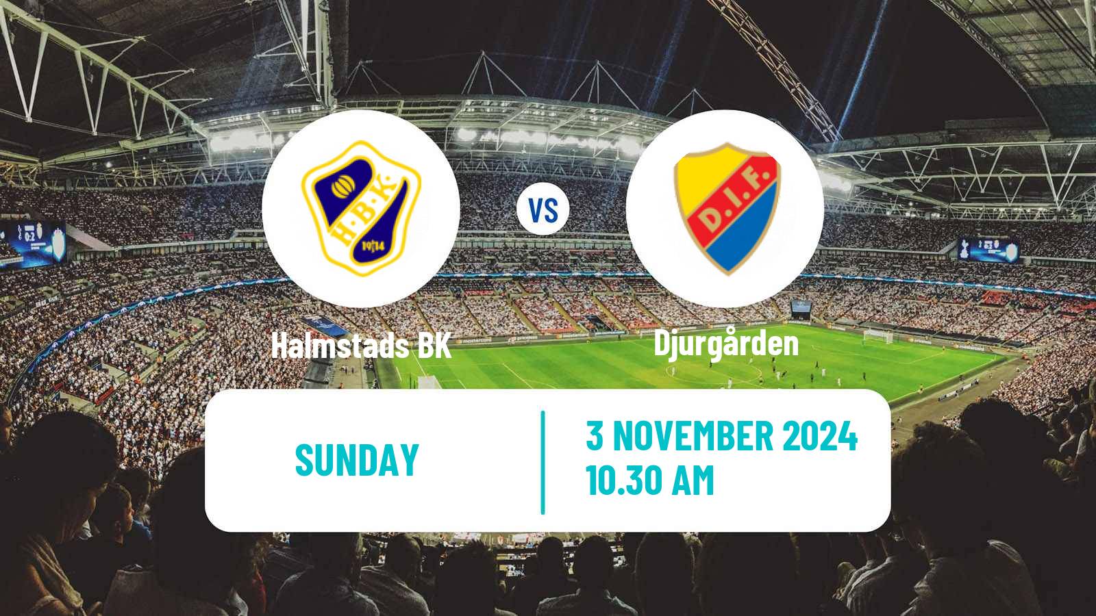 Soccer Swedish Allsvenskan Halmstad - Djurgården