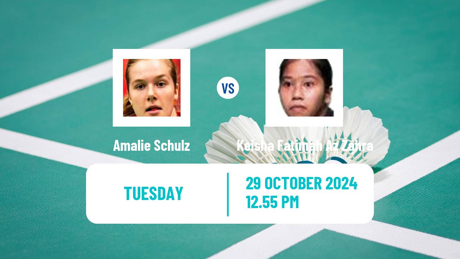 Badminton BWF World Tour Hylo Open Women Amalie Schulz - Keisha Fatimah Az Zahra