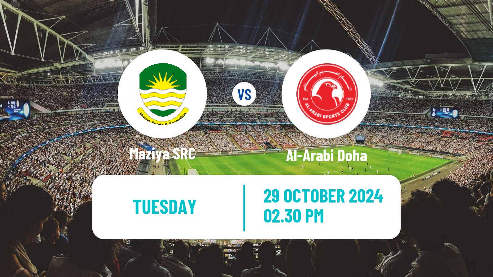 Soccer AFC Challenge League Maziya - Al-Arabi Doha