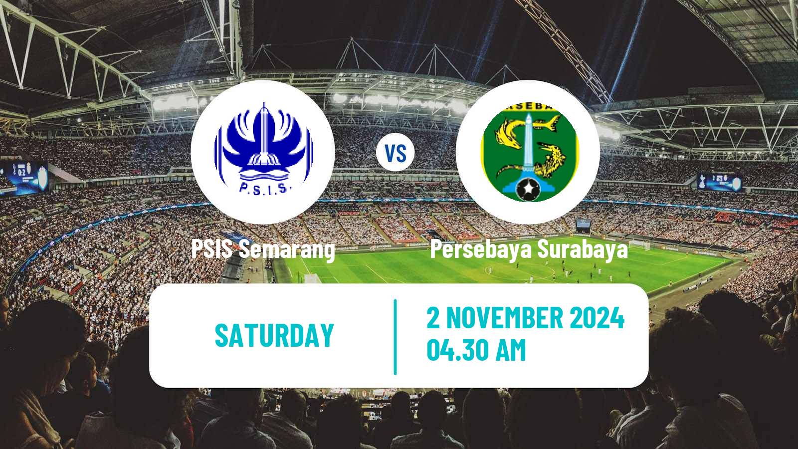 Soccer Indonesian Liga 1 PSIS Semarang - Persebaya Surabaya