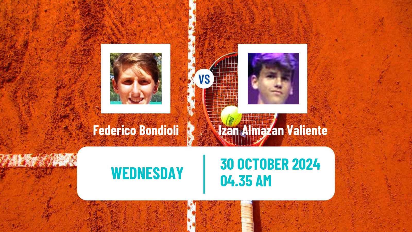 Tennis ITF M15 Monastir 44 Men Federico Bondioli - Izan Almazan Valiente