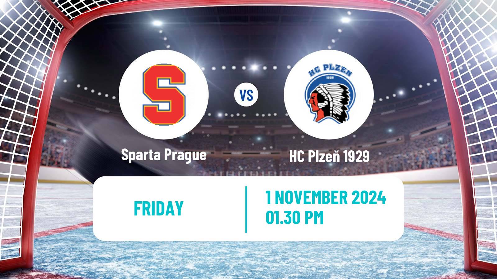 Hockey Czech Extraliga Sparta Prague - HC Plzeň 1929