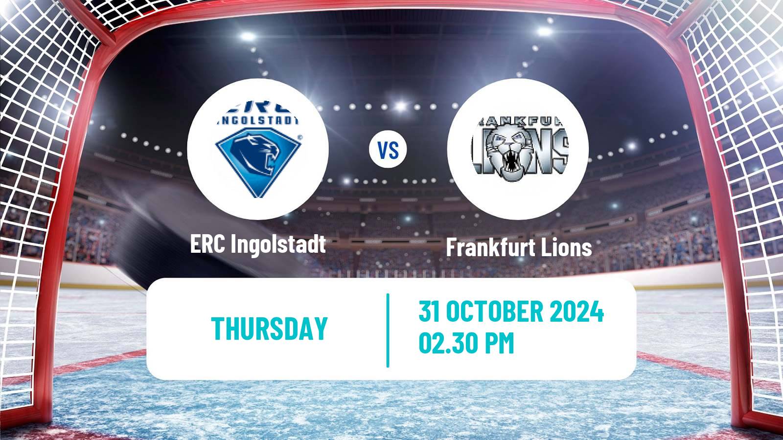 Hockey German Ice Hockey League ERC Ingolstadt - Frankfurt Lions