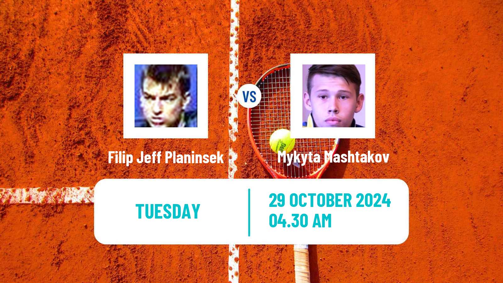 Tennis ITF M15 Szabolcsveresmart Men Filip Jeff Planinsek - Mykyta Mashtakov