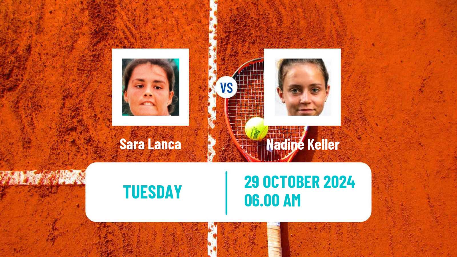 Tennis ITF W15 Monastir 42 Women Sara Lanca - Nadine Keller