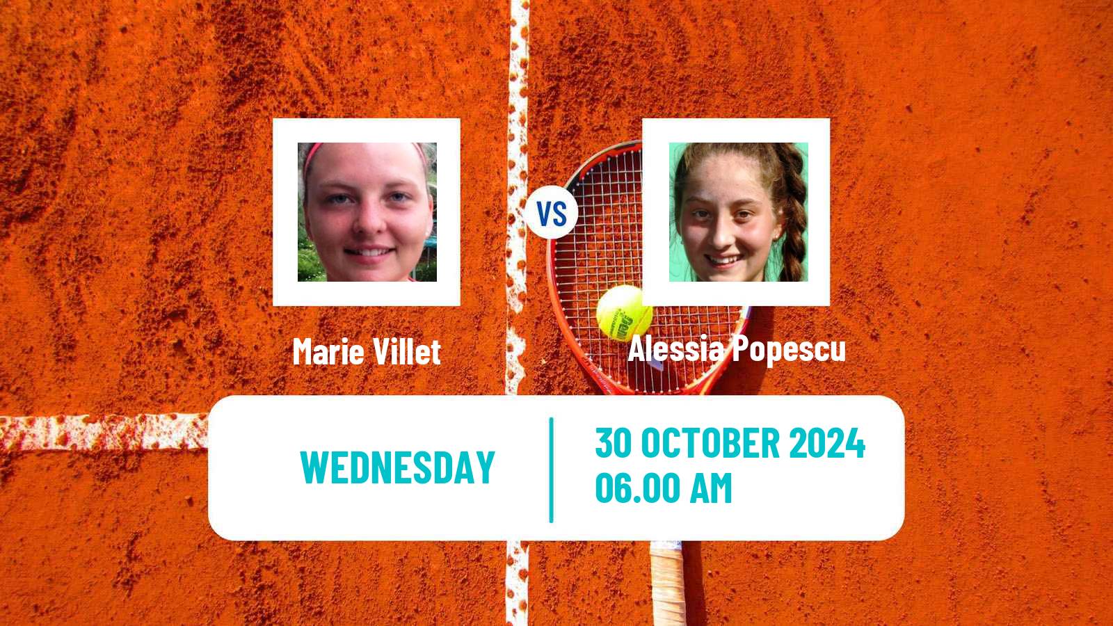 Tennis ITF W15 Monastir 42 Women Marie Villet - Alessia Popescu