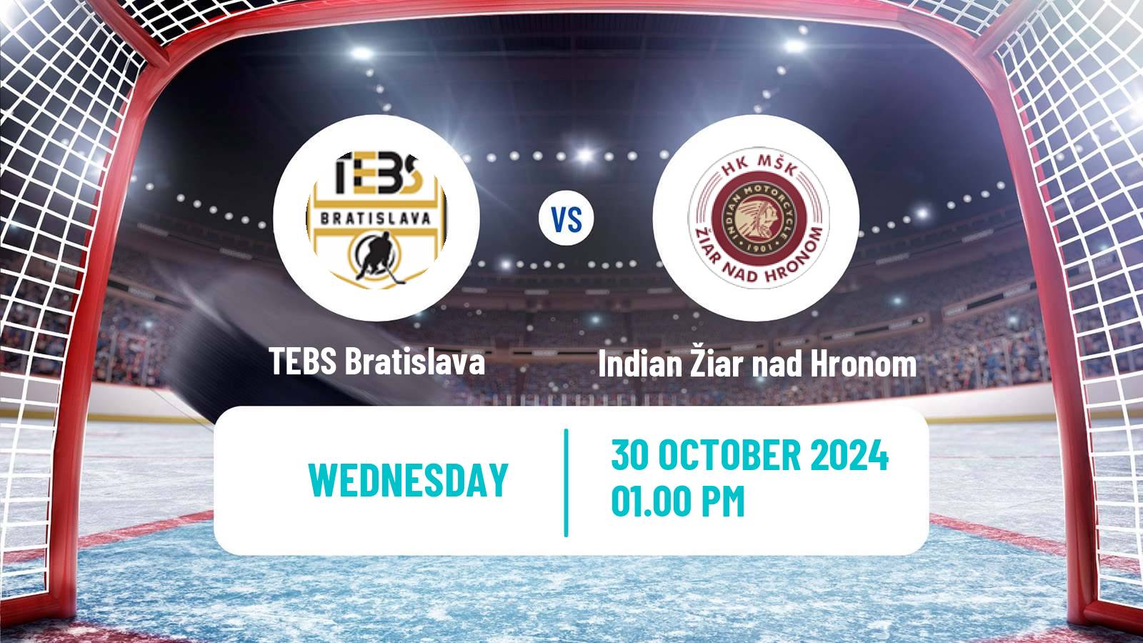 Hockey Slovak 1 Liga Hockey TEBS Bratislava - Indian Žiar nad Hronom