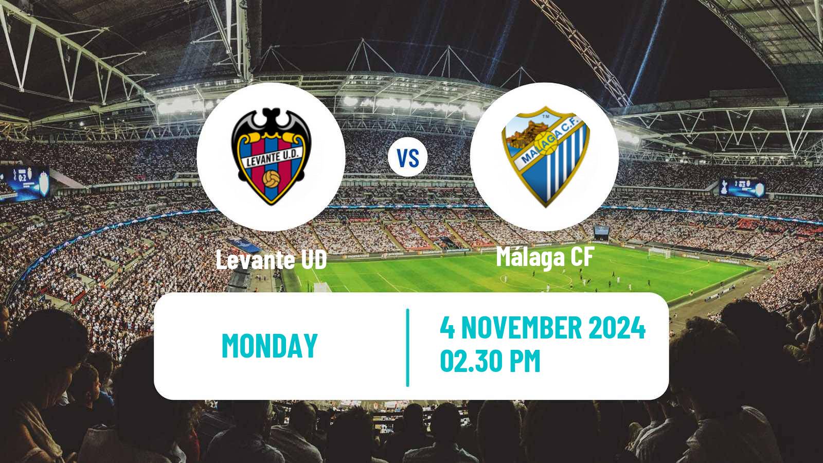 Soccer Spanish LaLiga2 Levante - Málaga