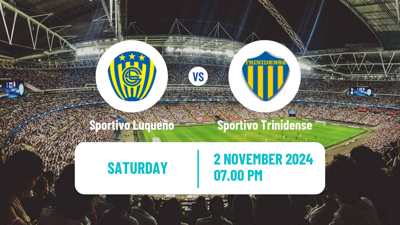 Soccer Paraguayan Primera Division Sportivo Luqueño - Sportivo Trinidense