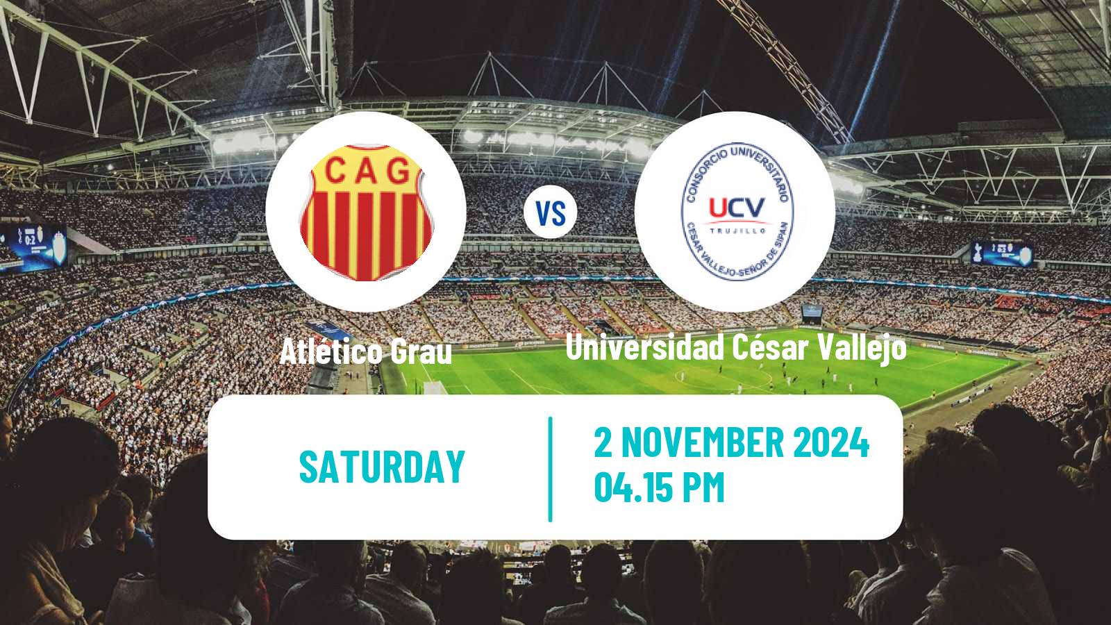 Soccer Peruvian Liga 1 Atlético Grau - Universidad César Vallejo