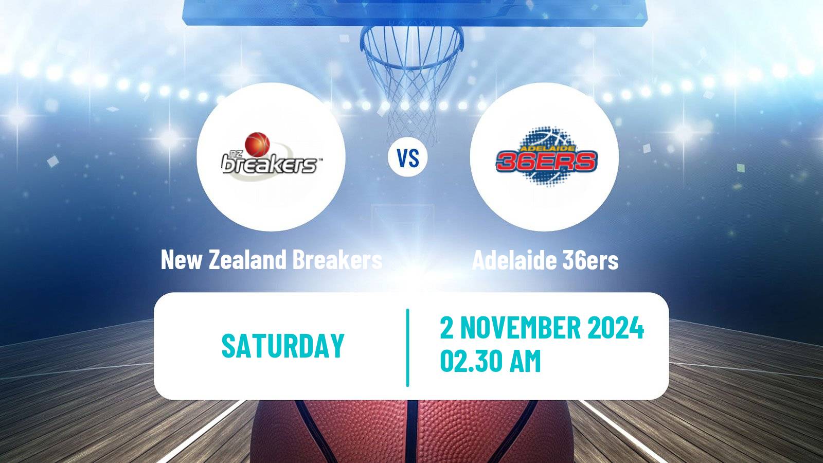 Basketball Australian NBL New Zealand Breakers - Adelaide 36ers