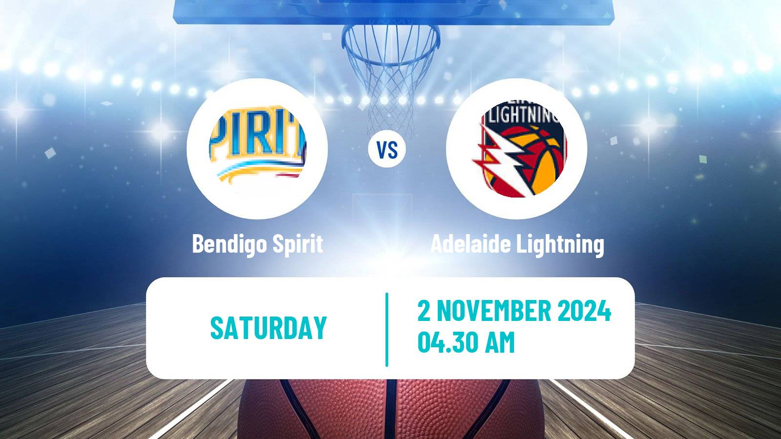 Basketball Australian WNBL Bendigo Spirit - Adelaide Lightning