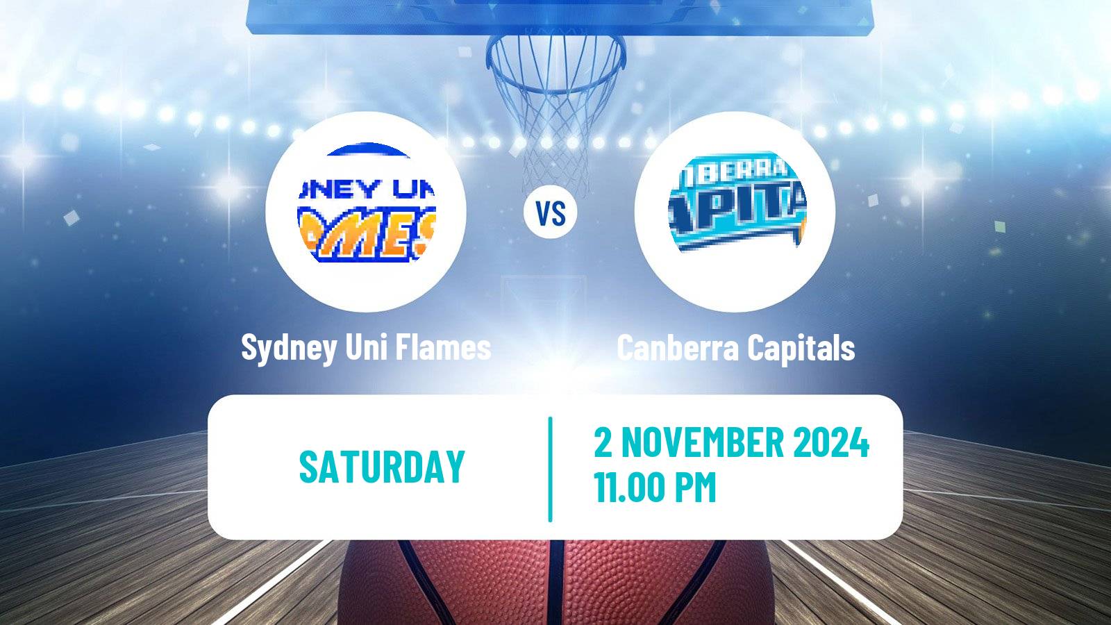 Basketball Australian WNBL Sydney Uni Flames - Canberra Capitals