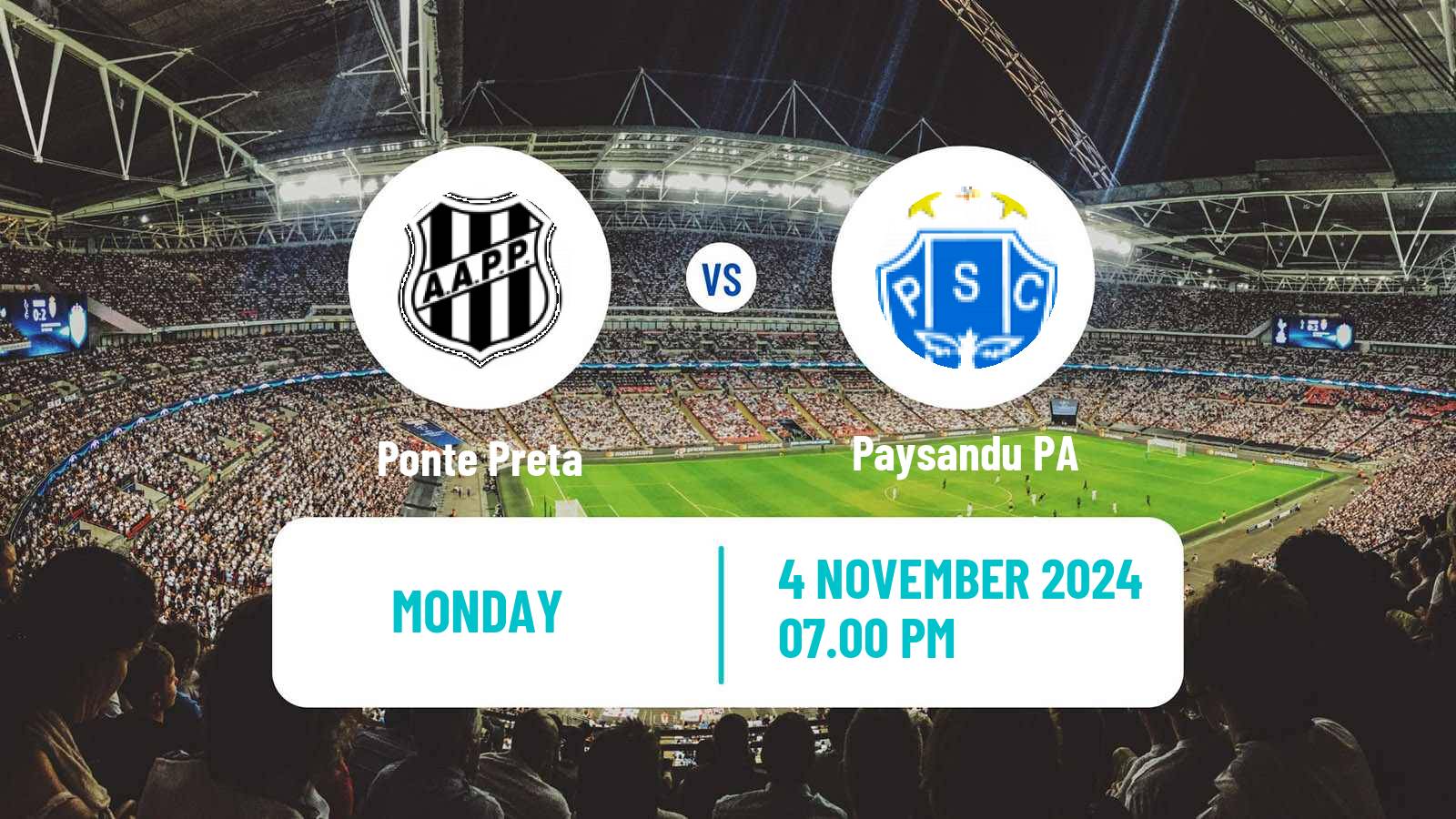 Soccer Brazilian Serie B Ponte Preta - Paysandu