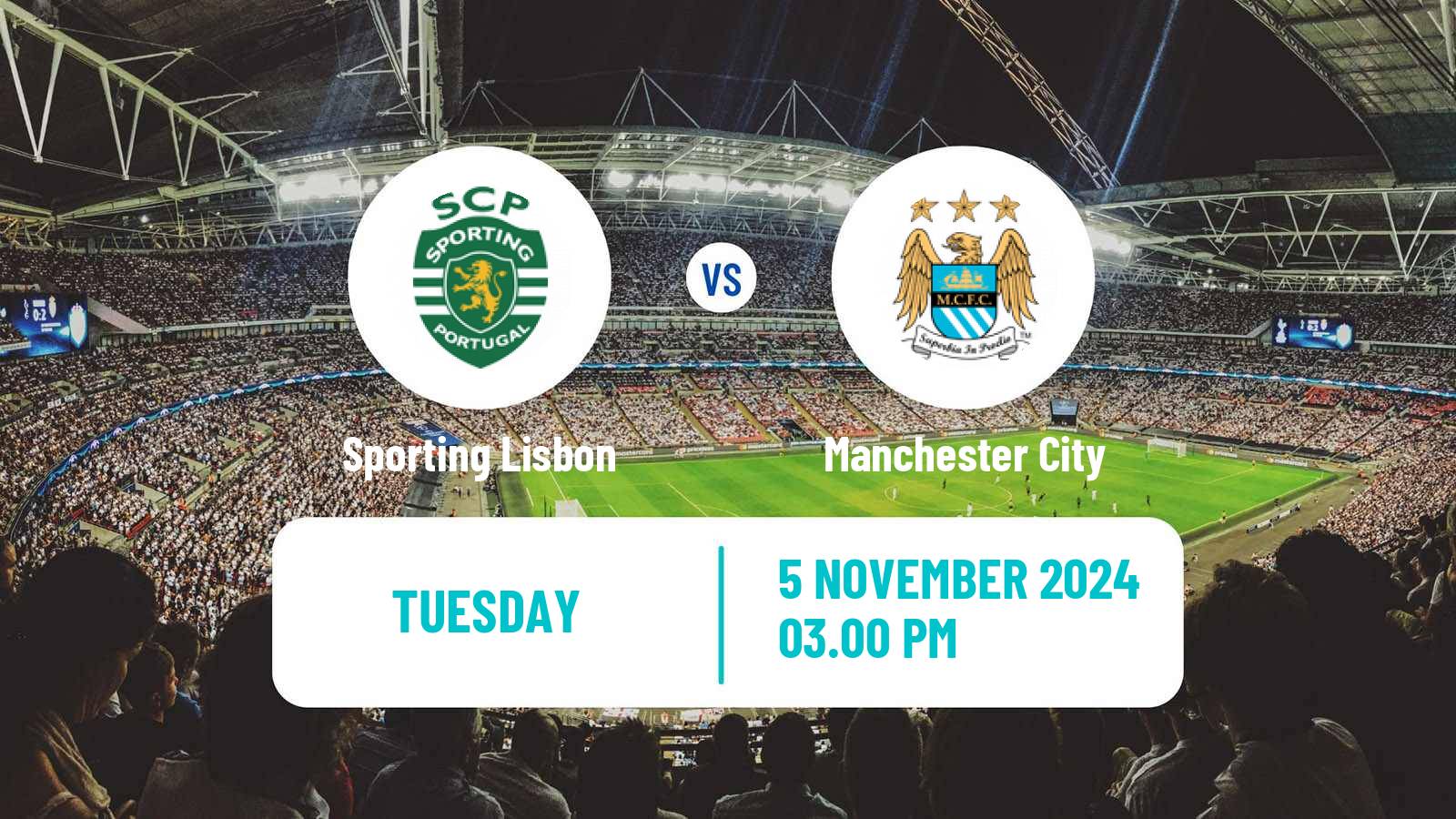 Soccer UEFA Champions League Sporting Lisbon - Manchester City