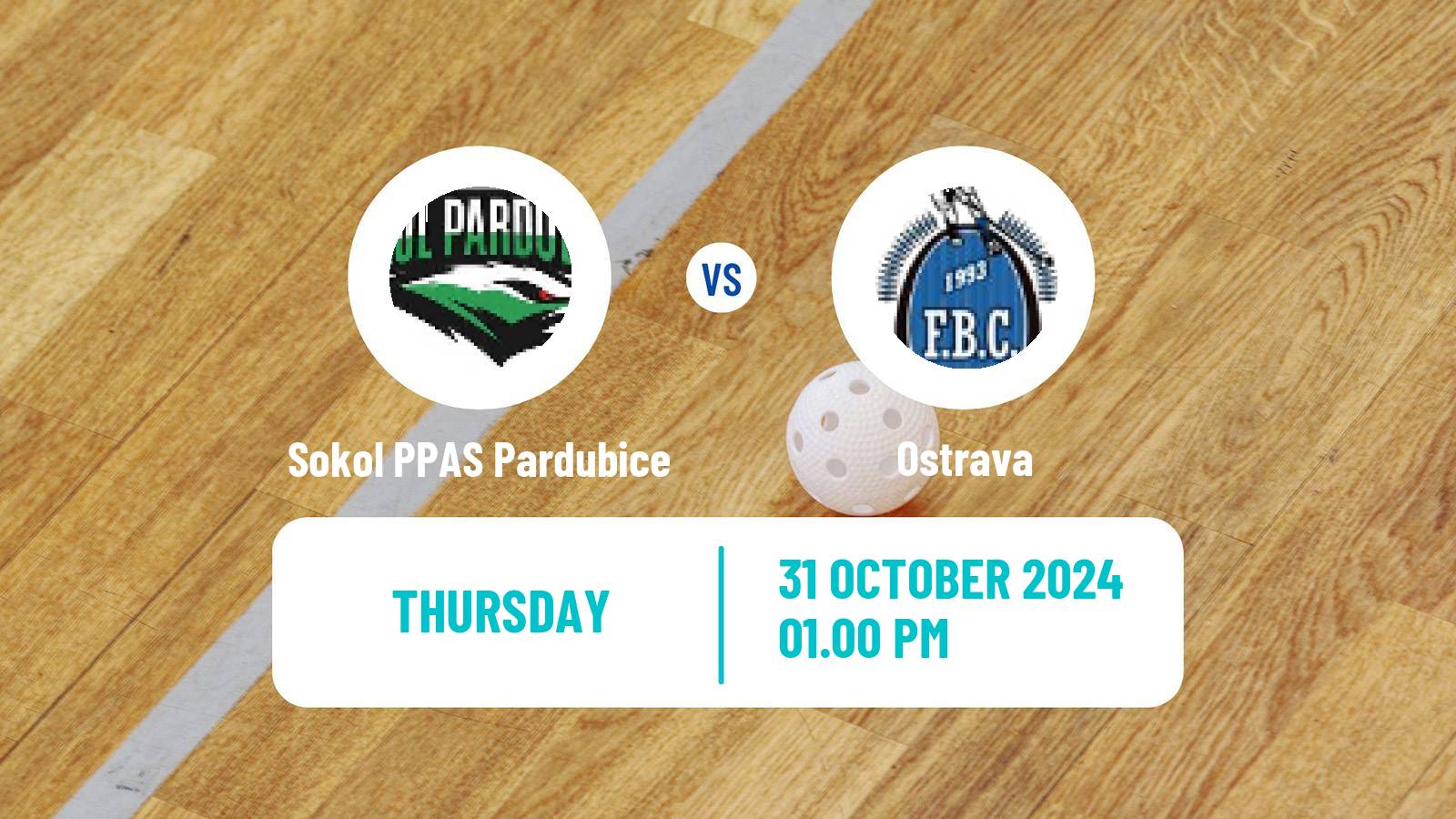 Floorball Czech Superliga Floorball Sokol PPAS Pardubice - Ostrava