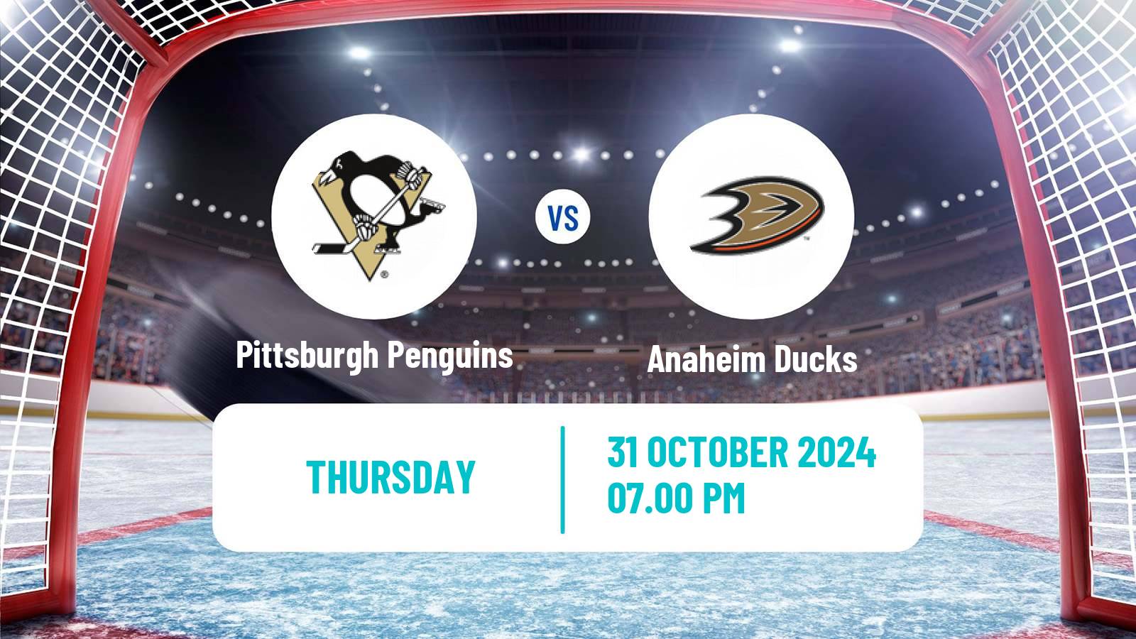 Hockey NHL Pittsburgh Penguins - Anaheim Ducks