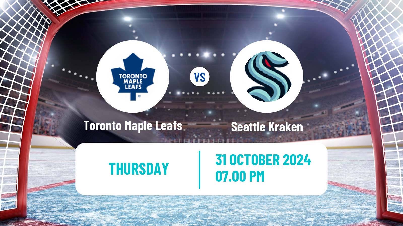 Hockey NHL Toronto Maple Leafs - Seattle Kraken