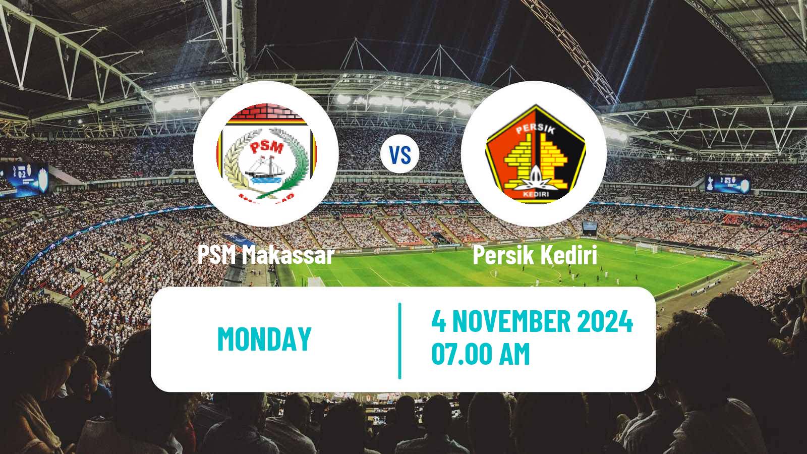 Soccer Indonesian Liga 1 PSM Makassar - Persik Kediri