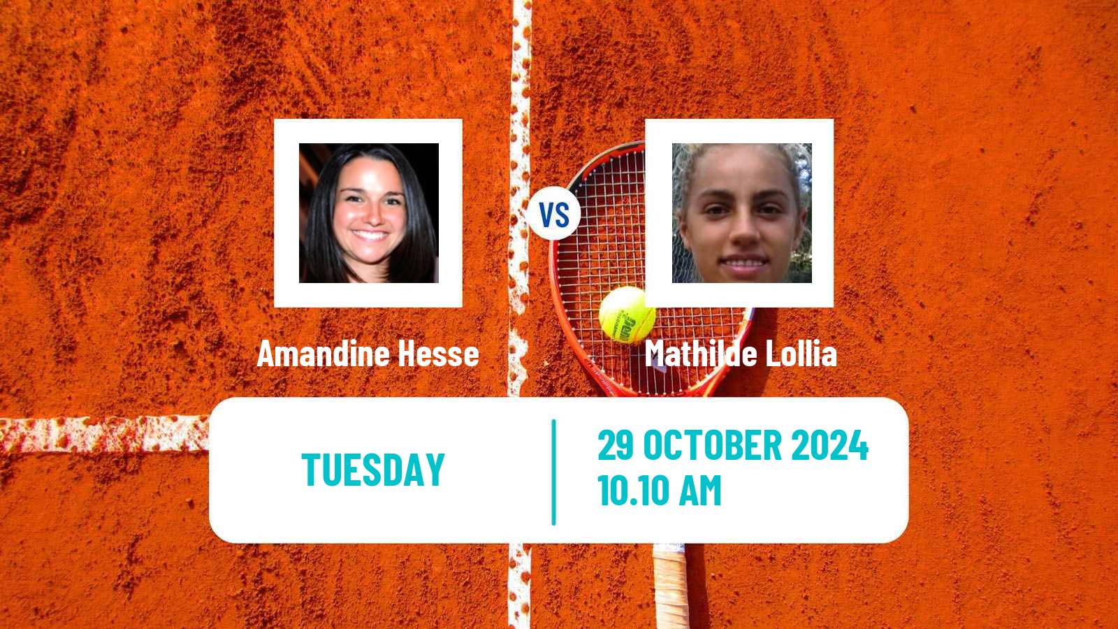 Tennis ITF W50 Nantes Women Amandine Hesse - Mathilde Lollia