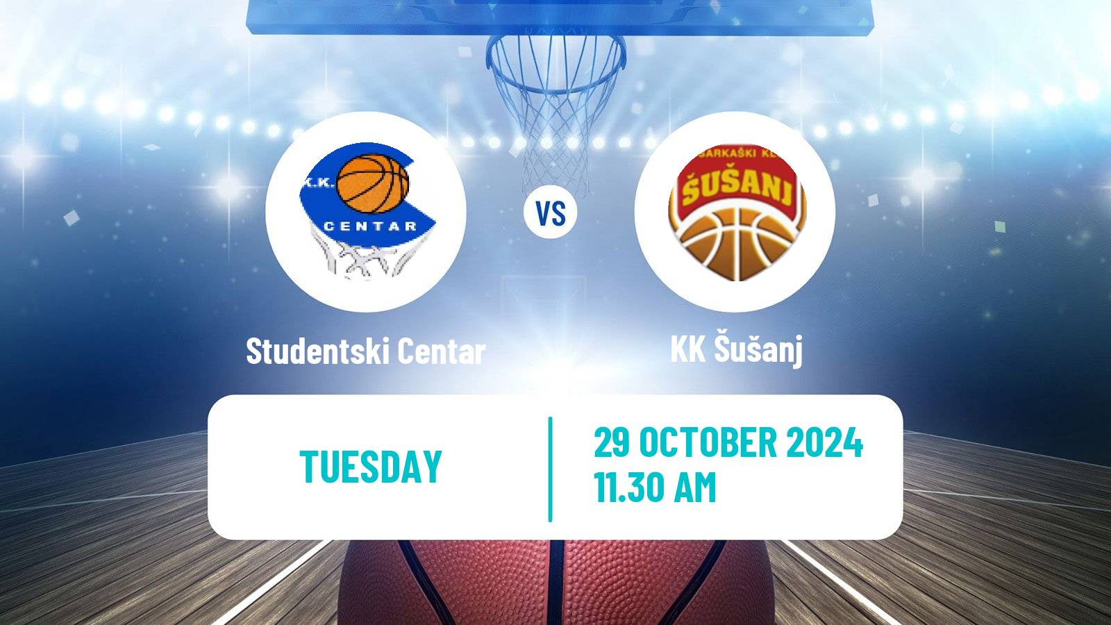 Basketball Montenegrin Prva A Liga Basketball Studentski Centar - Šušanj