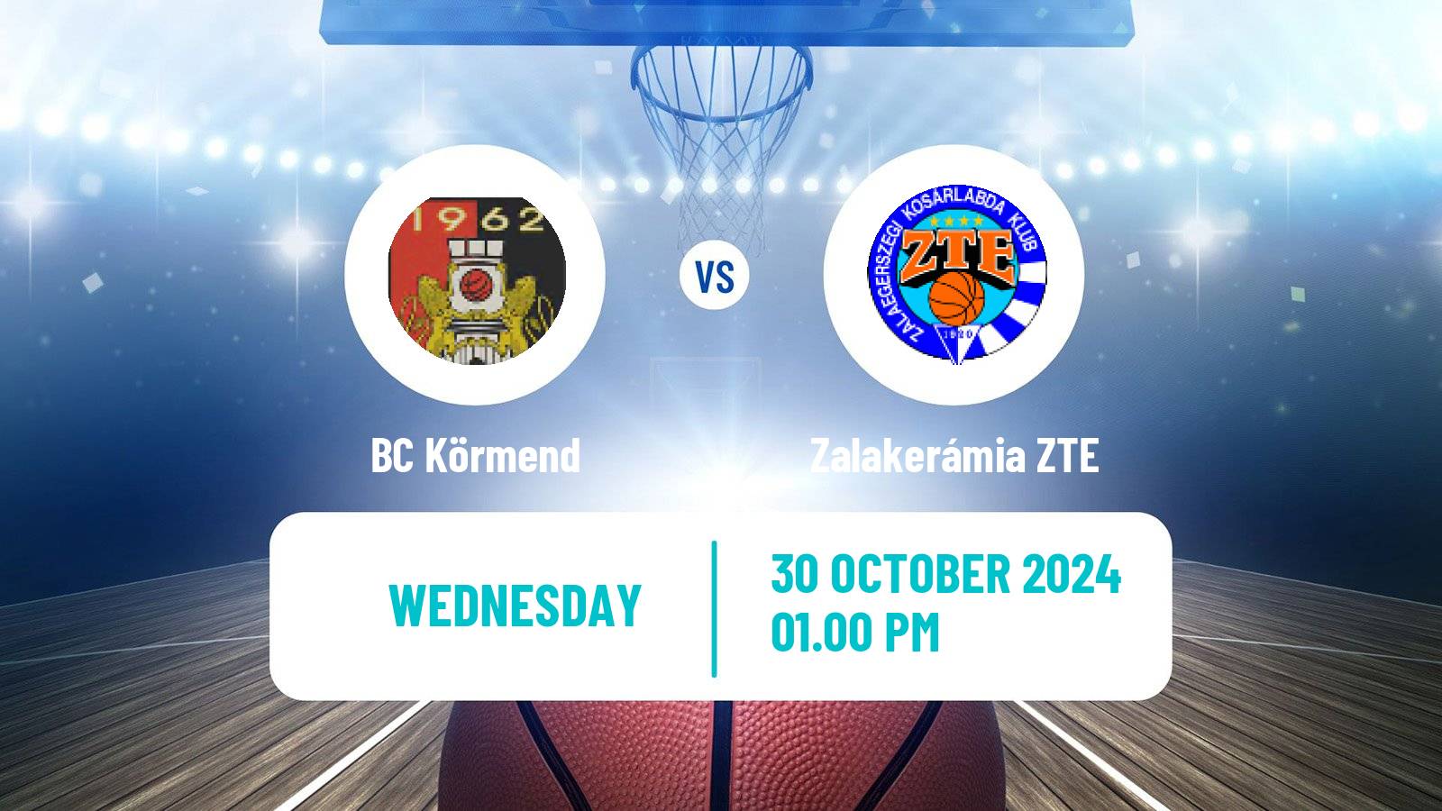 Basketball Hungarian NB I Basketball BC Körmend - Zalakerámia ZTE