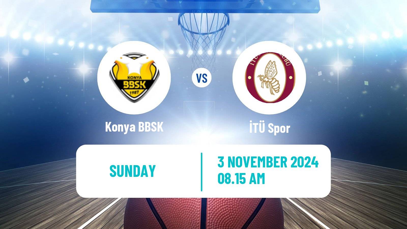 Basketball Turkish TBL Konya BBSK - İTÜ