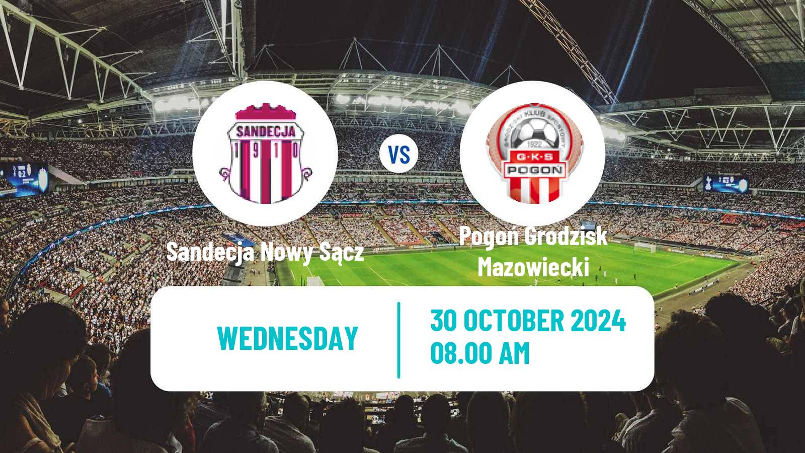 Soccer Polish Cup Sandecja Nowy Sącz - Pogoń Grodzisk Mazowiecki