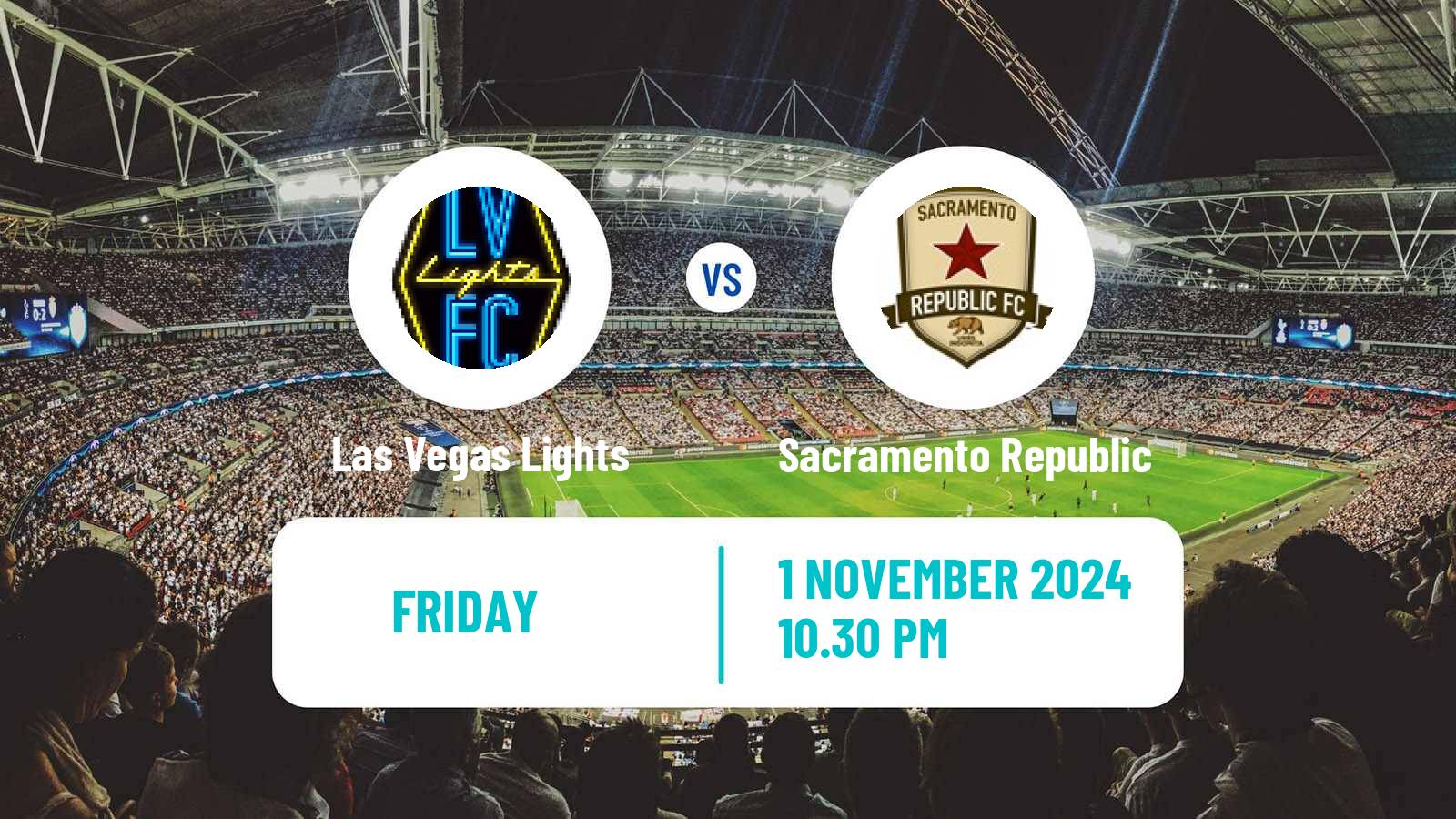 Soccer USL Championship Las Vegas Lights - Sacramento Republic