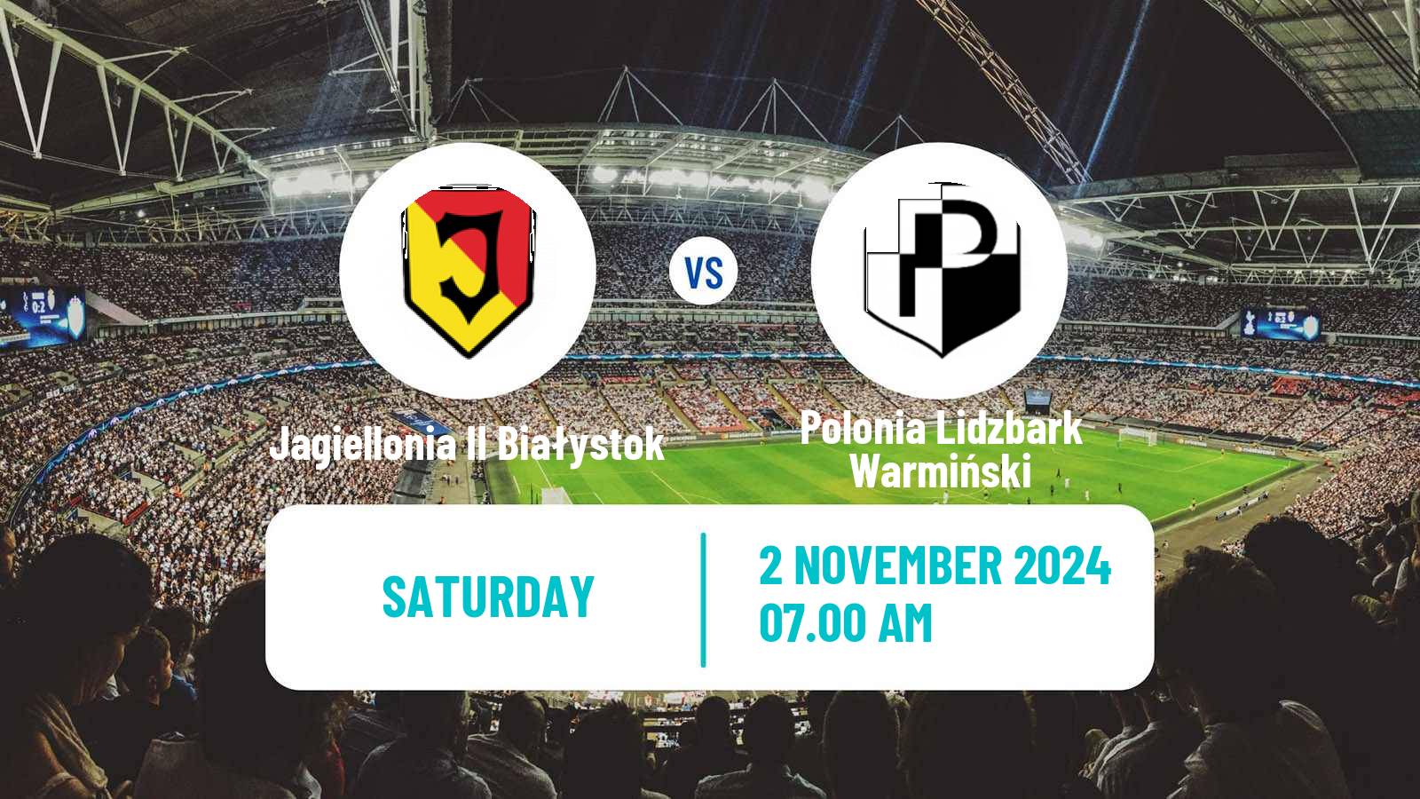 Soccer Polish Division 3 - Group I Jagiellonia II Białystok - Polonia Lidzbark Warmiński