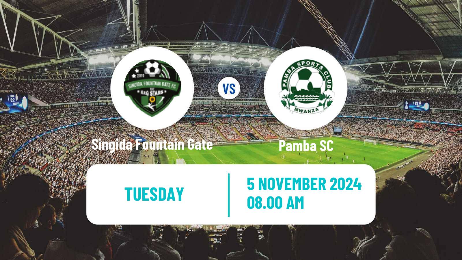 Soccer Tanzanian Premier League Singida Fountain Gate - Pamba