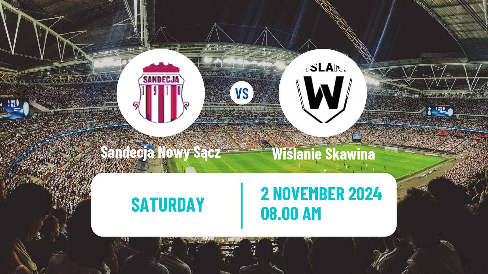 Soccer Polish Division 3 - Group IV Sandecja Nowy Sącz - Wiślanie Skawina