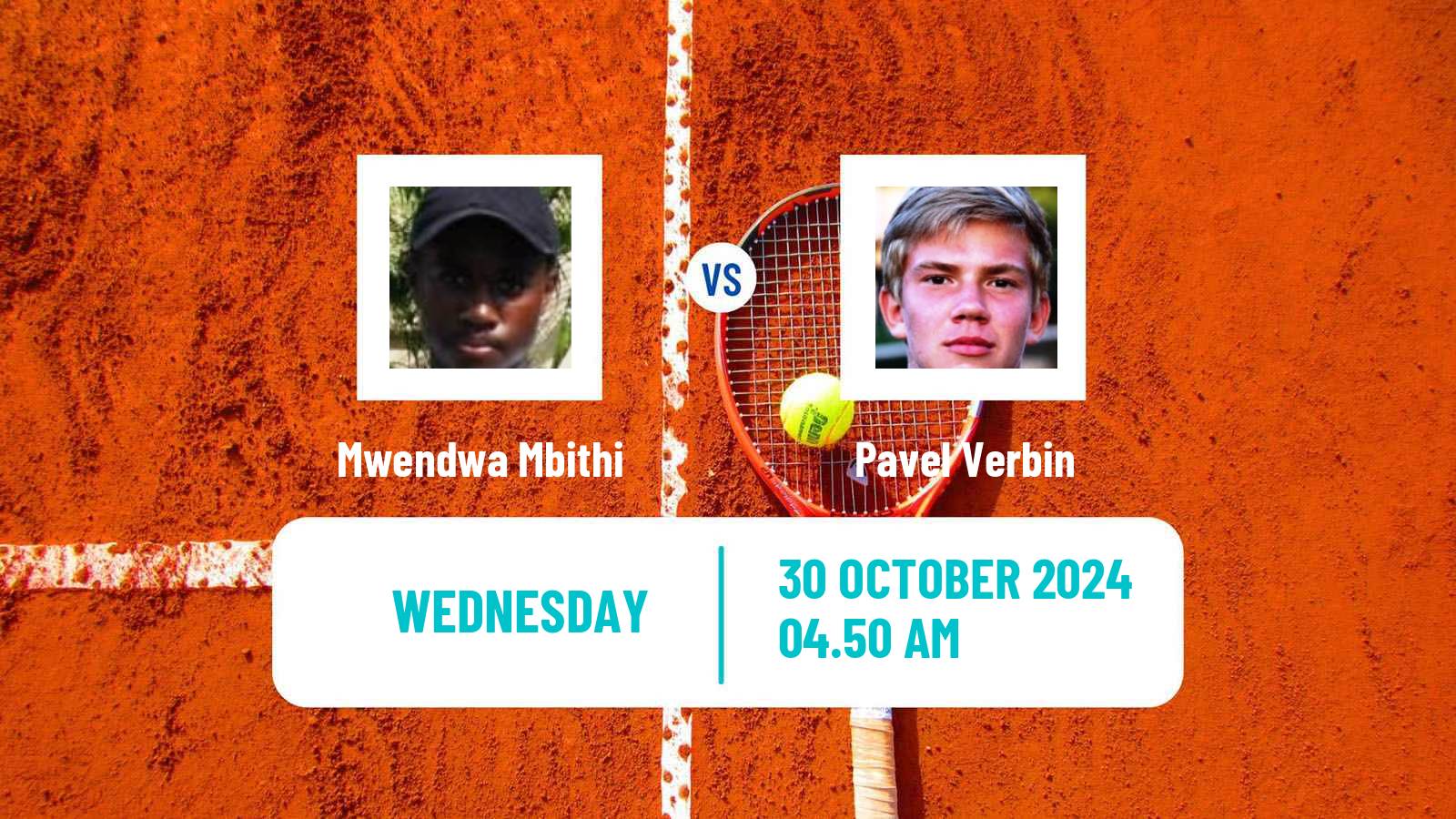 Tennis ITF M15 Sharm Elsheikh 14 Men Mwendwa Mbithi - Pavel Verbin