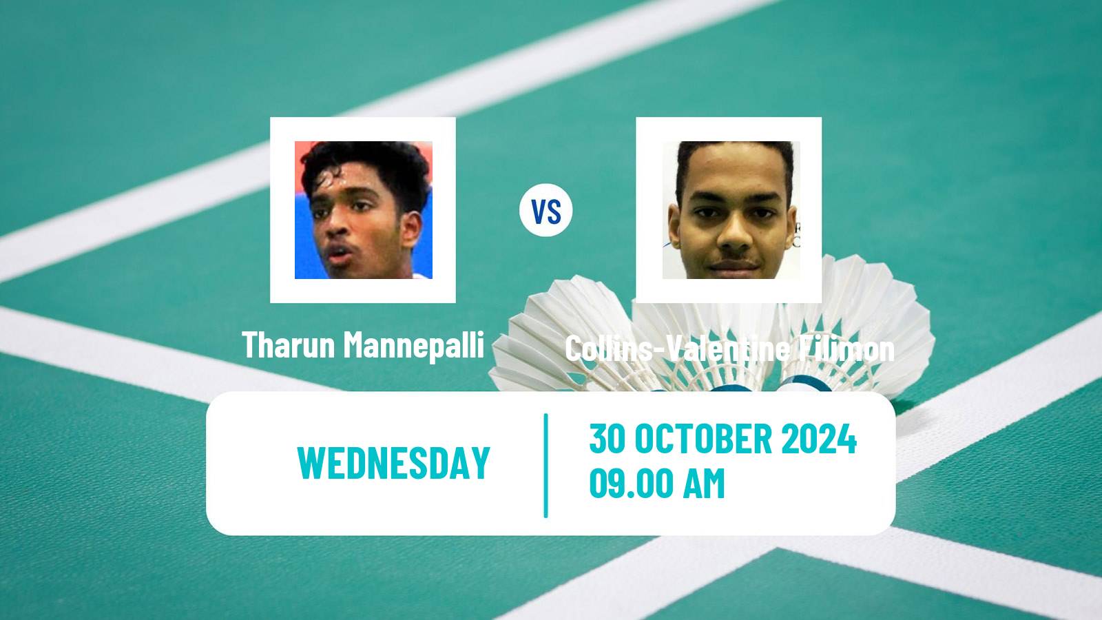 Badminton BWF World Tour Hylo Open Men Tharun Mannepalli - Collins-Valentine Filimon